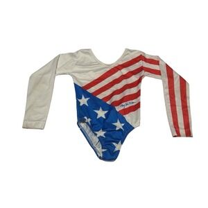 RARE Vintage 1985 Mary Lou Retton by Dobie Kids Leotard Gymnastics USA